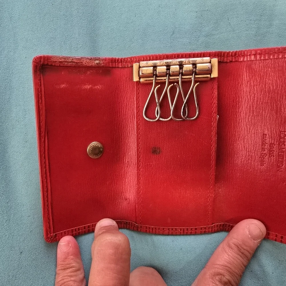 Louis Vuitton Red Epi Leather Wallet